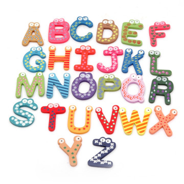 FQ marque décoration enfant enfants alphabet personnalisé en bois frigo aimant